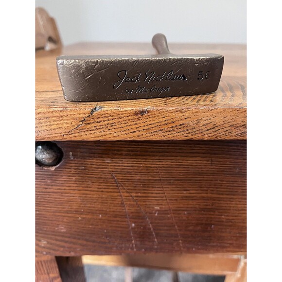 Jack Nicklaus Model 56 35” Brass Putter Steel Nice Original Vintage Grip RH - Picture 2 of 7